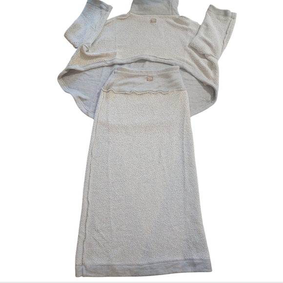 NWT Free People Beach Cozy Knit Skirt Set Sz S - Picture 12 of 13